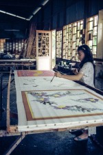 Batikfabrik naer Batu Caves