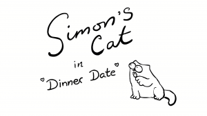 Dinner Date Just Desserts - Simons Cat BLACK & WHITE