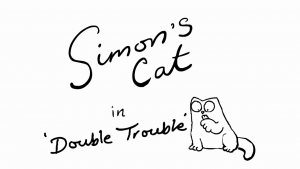 Double Trouble - Simons Cat BLACK WHITE