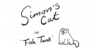 Fish Tank - Simons Cat B&W