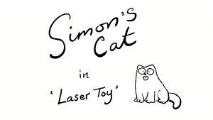 Laser Toy - Simons Cat B&W
