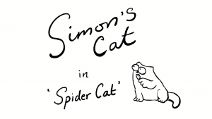 Spider Cat - Simons Cat (Halloween Special) BLACK WHITE
