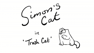 Trash Cat - Simons Cat BW